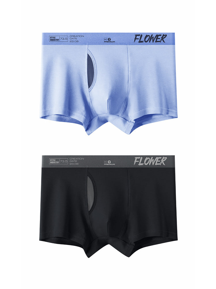 2-pack Men's Viscose Open-top Boxer Briefs