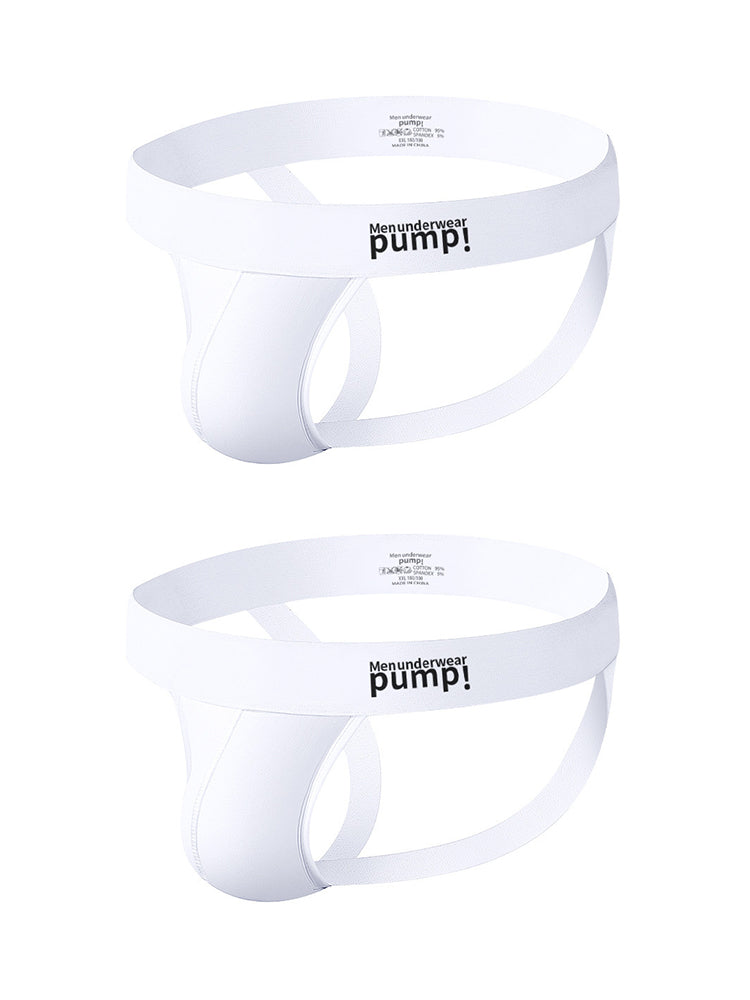 2 Pack Men's Sexy Thin Breathable Hip-Lifting Jockstrap