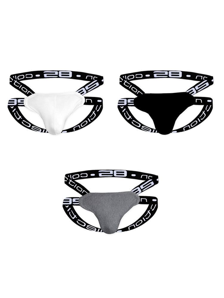 3-pack Men's Rainbow Cotton Thong