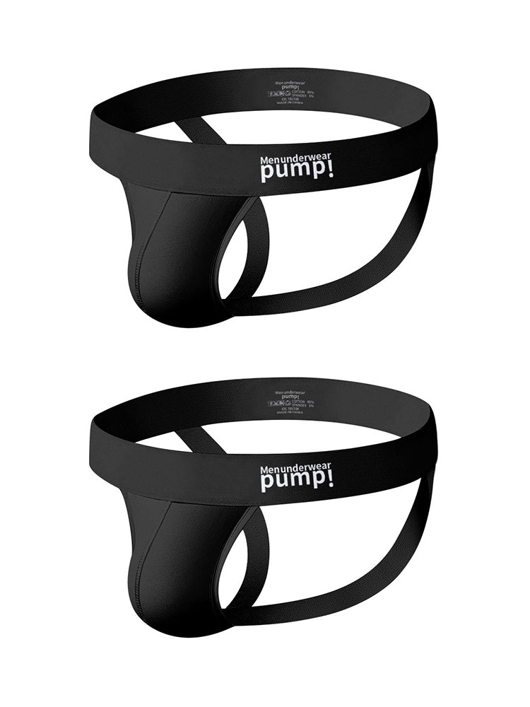2 Pack Men's Sexy Thin Breathable Hip-Lifting Jockstrap