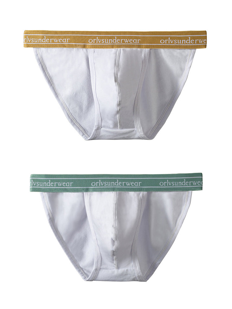 2 Pack Men's U-Pouch Gym Fitness Breathable Cotton Briefs