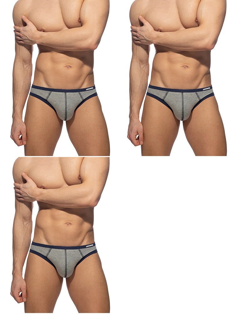 3-pack Men's Cotton 3D U-pouch Briefs