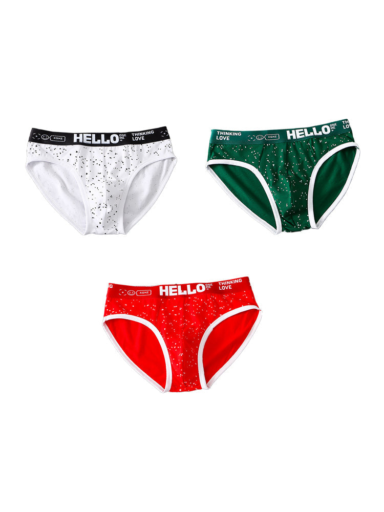 3 Pack Men's Low-Rise Cotton Briefs