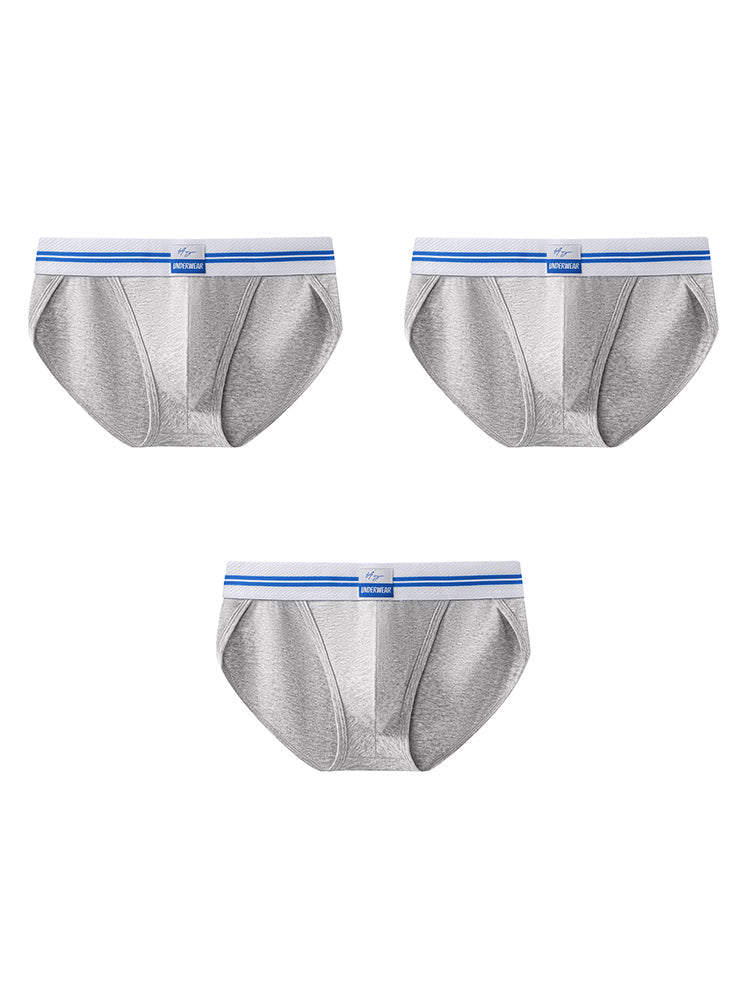3-pack Men's Sexy High-cut Breathable Briefs