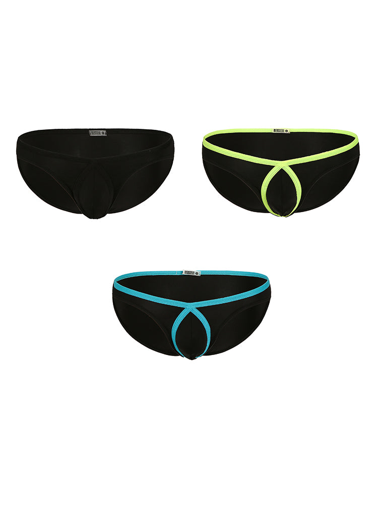 3 Pack Men's Breathable Casual Ice Silk Briefs