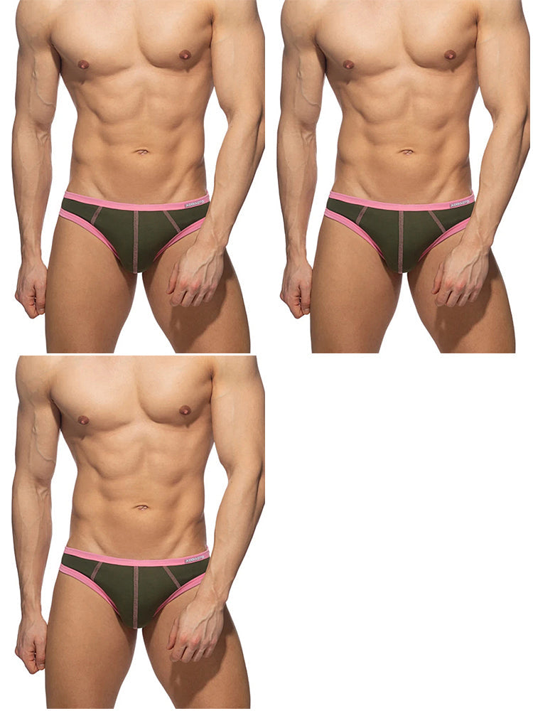 3-pack Men's Cotton 3D U-pouch Briefs