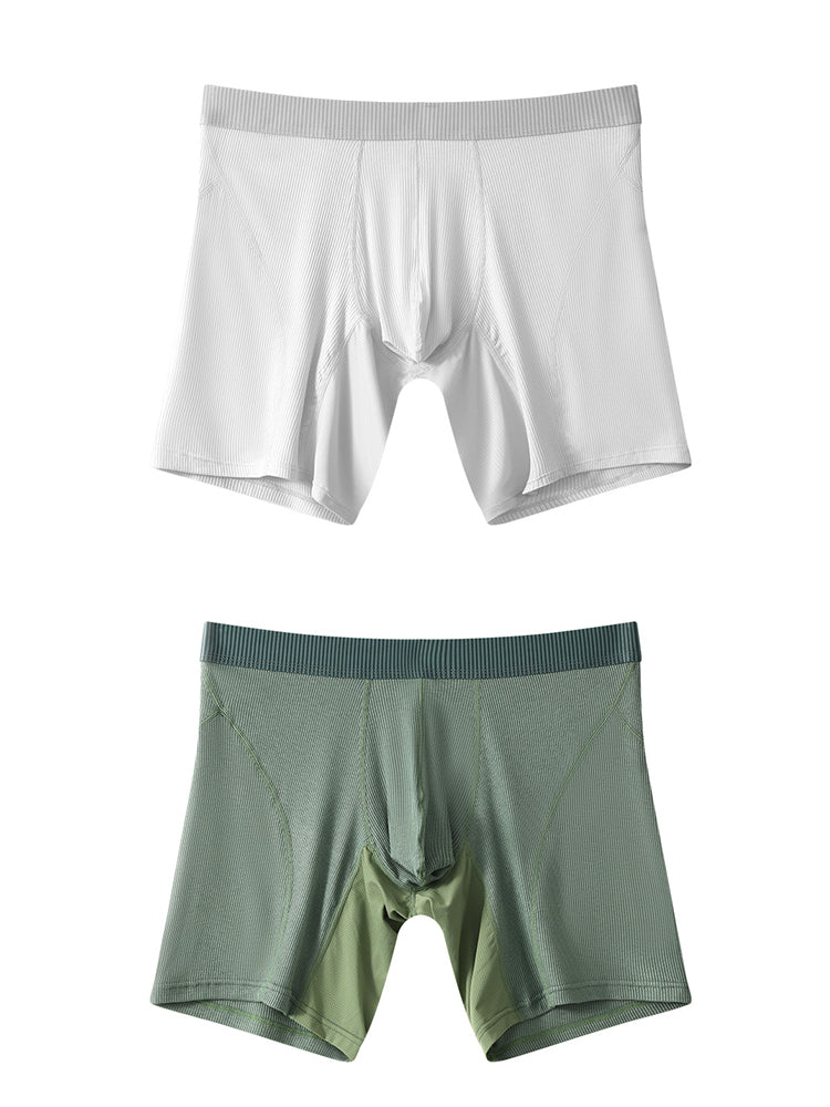 2 Pack Men's Casual Ice Silk Midway Briefs