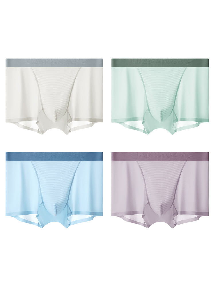 4 Pack Men's V-Cool Breathable Trunks