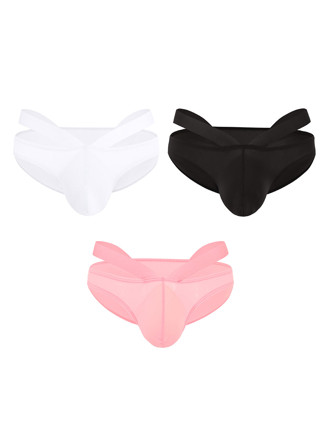 3 Pack Men's Sexy Cross Bikinis