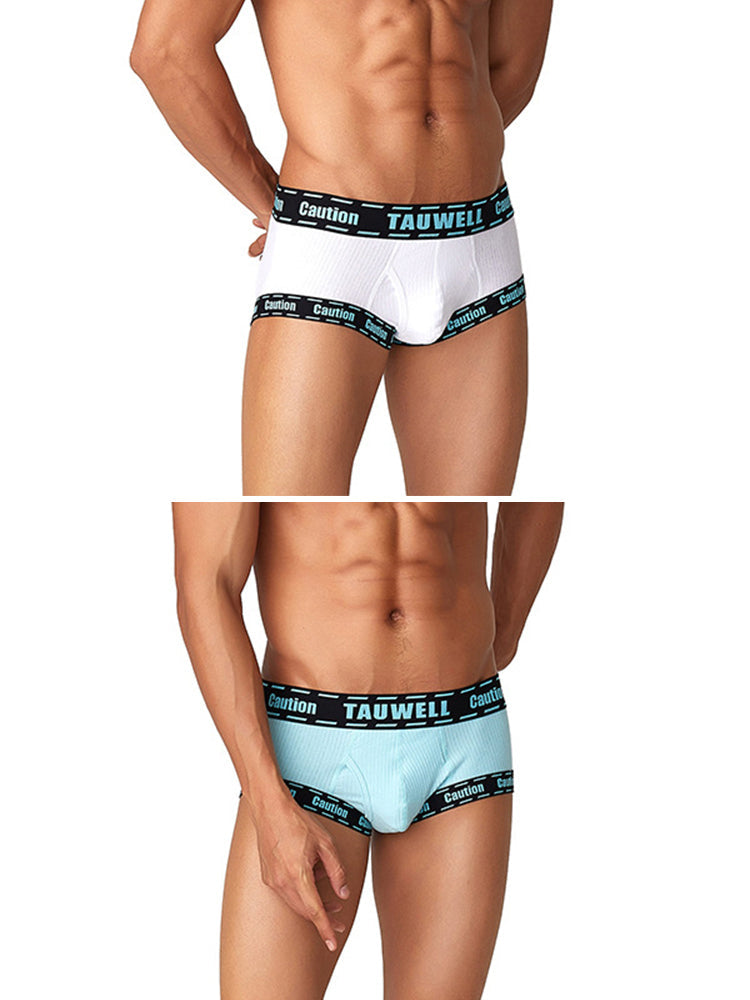 2 Pack Men's Supportive Pouch Low-Rise Trunks