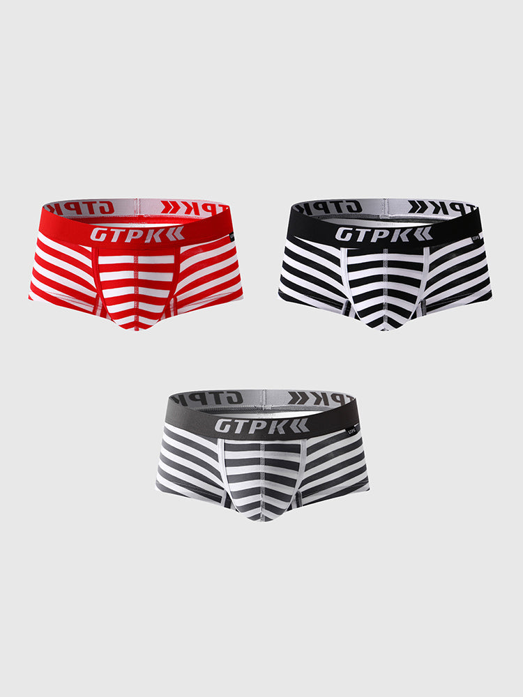 3 Pack Men's Sexy Breathable Fitness Trunks