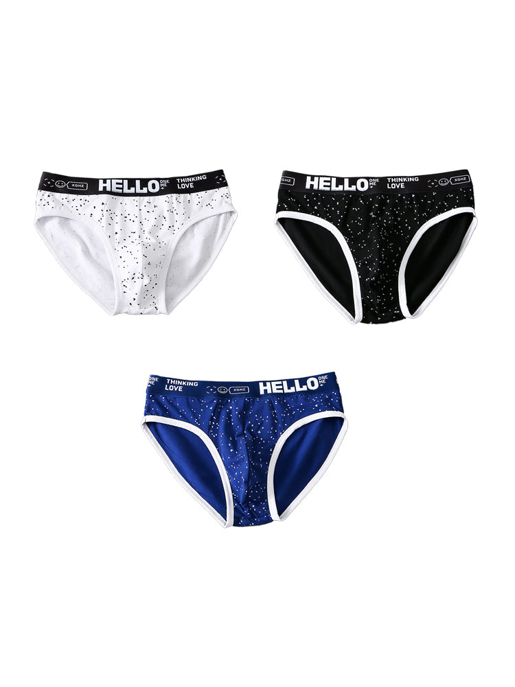 3 Pack Men's Low-Rise Cotton Briefs