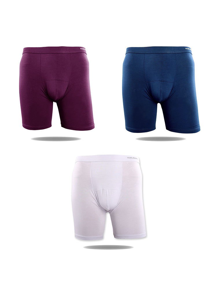3 Pack Men's High-Stretch Anti-Chafing Quick-Dry Midway Briefs