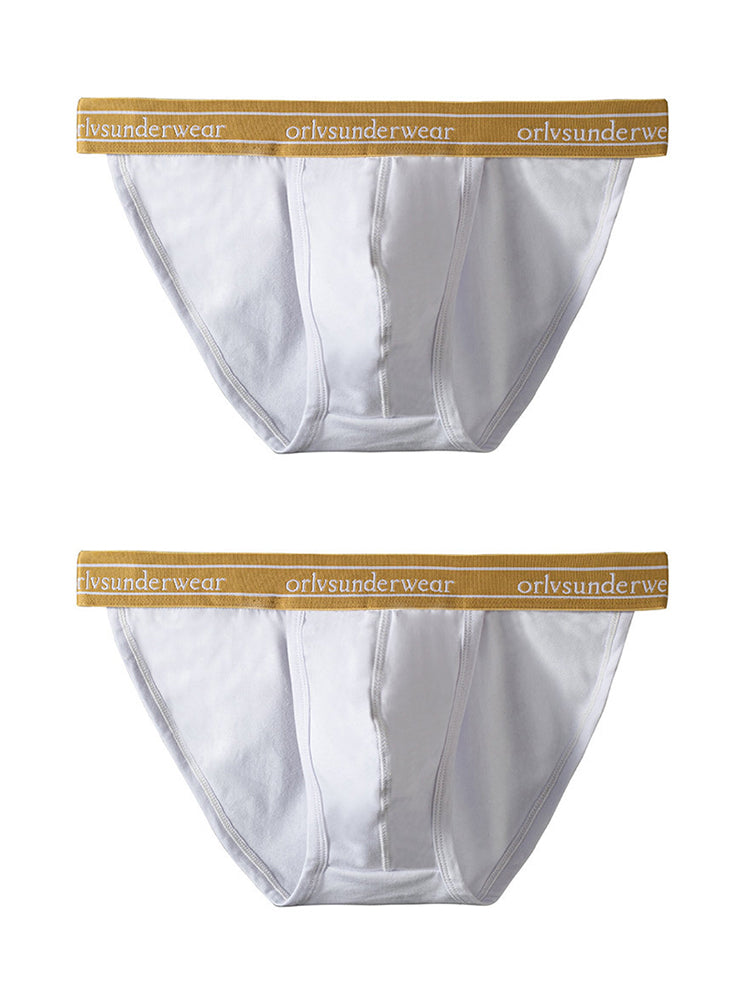 2 Pack Men's U-Pouch Gym Fitness Breathable Cotton Briefs