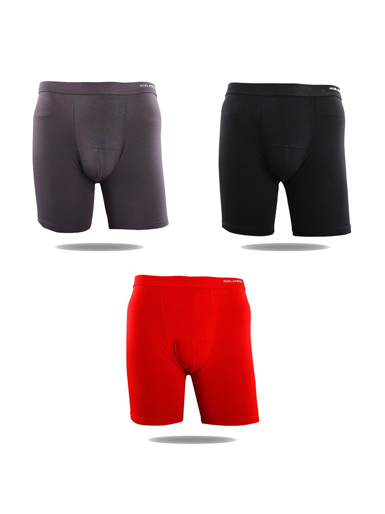 3 Pack Men's High-Stretch Anti-Chafing Quick-Dry Midway Briefs