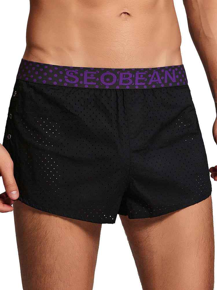 Men's Cotton Butt Lifter Boxers with Breathable Tummy Control