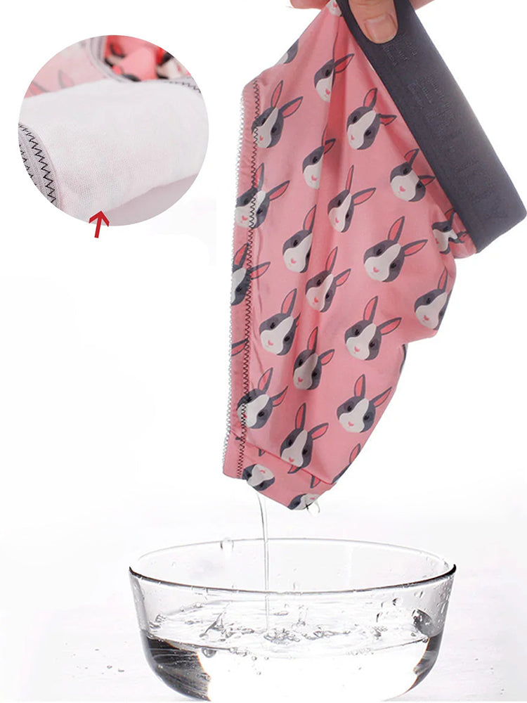 Couple 2 PCS Cotton Cartoon Breathable Underwear