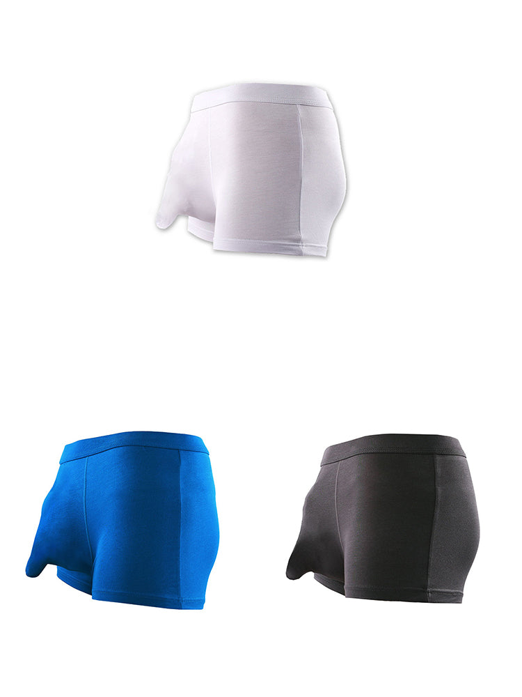 3 Pack Men's Separate Sexy Free Stretch Trunks
