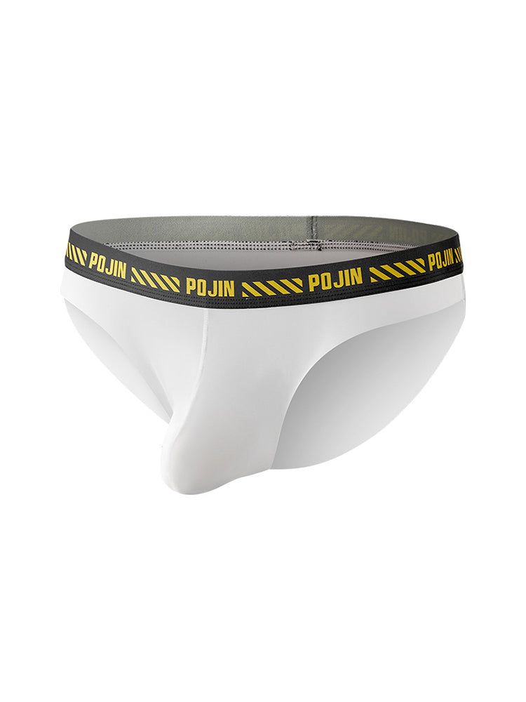 3 Packs of Men's Breathable Sports Ice Silk Seamless Briefs