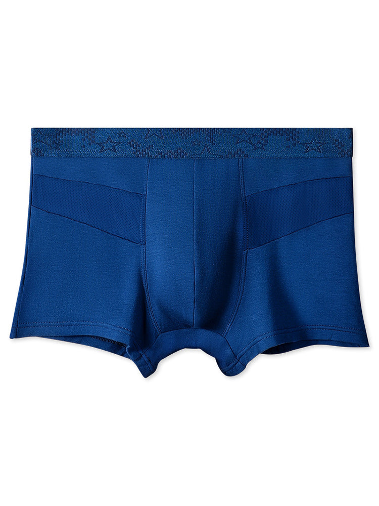 3 Pack Men's Breathable Splicing Mesh Trunks