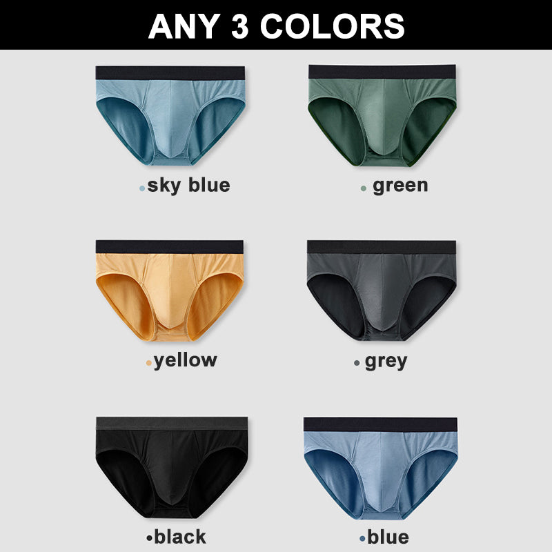 3 Pack Soft Modal Cotton Large Pouch Briefs