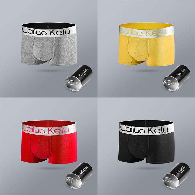 4 Pcs Men's Modal Individual package Boxer Briefs
