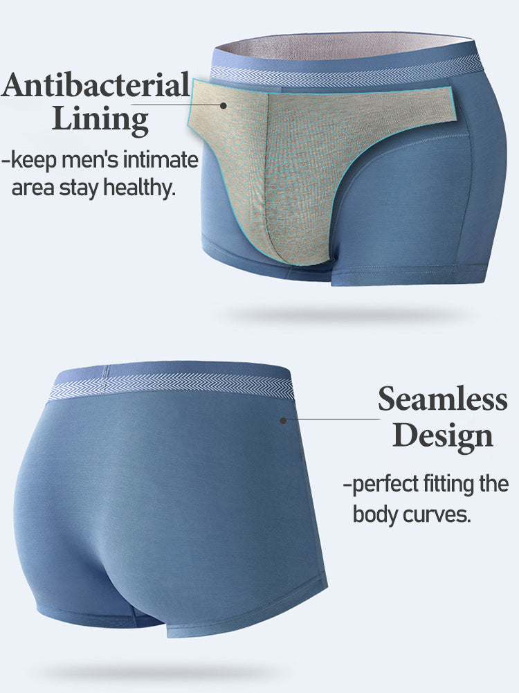 3 Pack Antibacterial Support Pouch Boxer Briefs