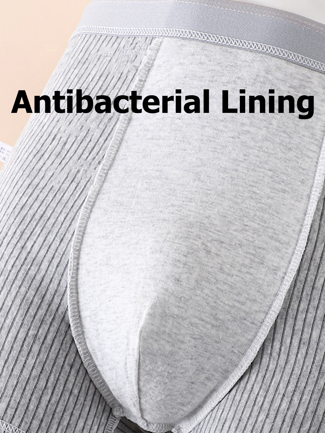 4 Pack Men's Striped Printed Breathable Cotton Trunks