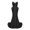 Alba Black Barrel Waist Corset Maxi Dress