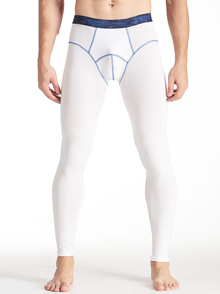 Men's Autumn Johns Underwear 2 in 1 Design Warm Polyester Tights