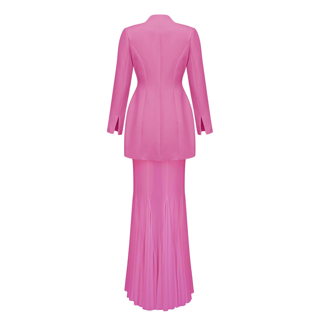 Enora Barrel Design Jacket & Skirt Set