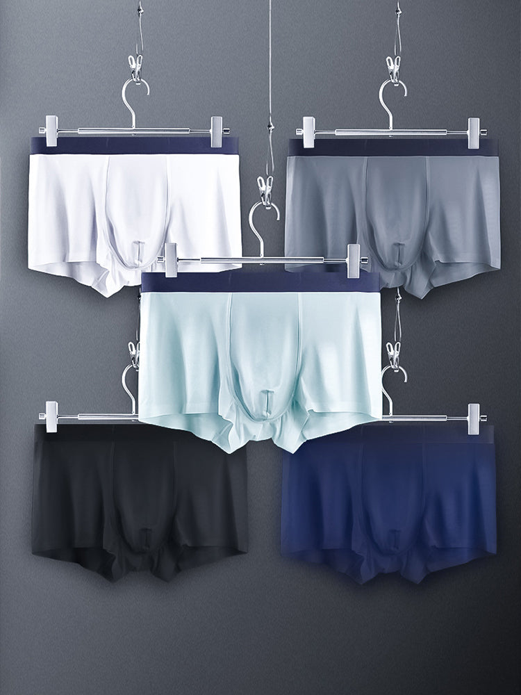 3 Pack Ice Silk Seamless Ultra-thin Men's Trunks
