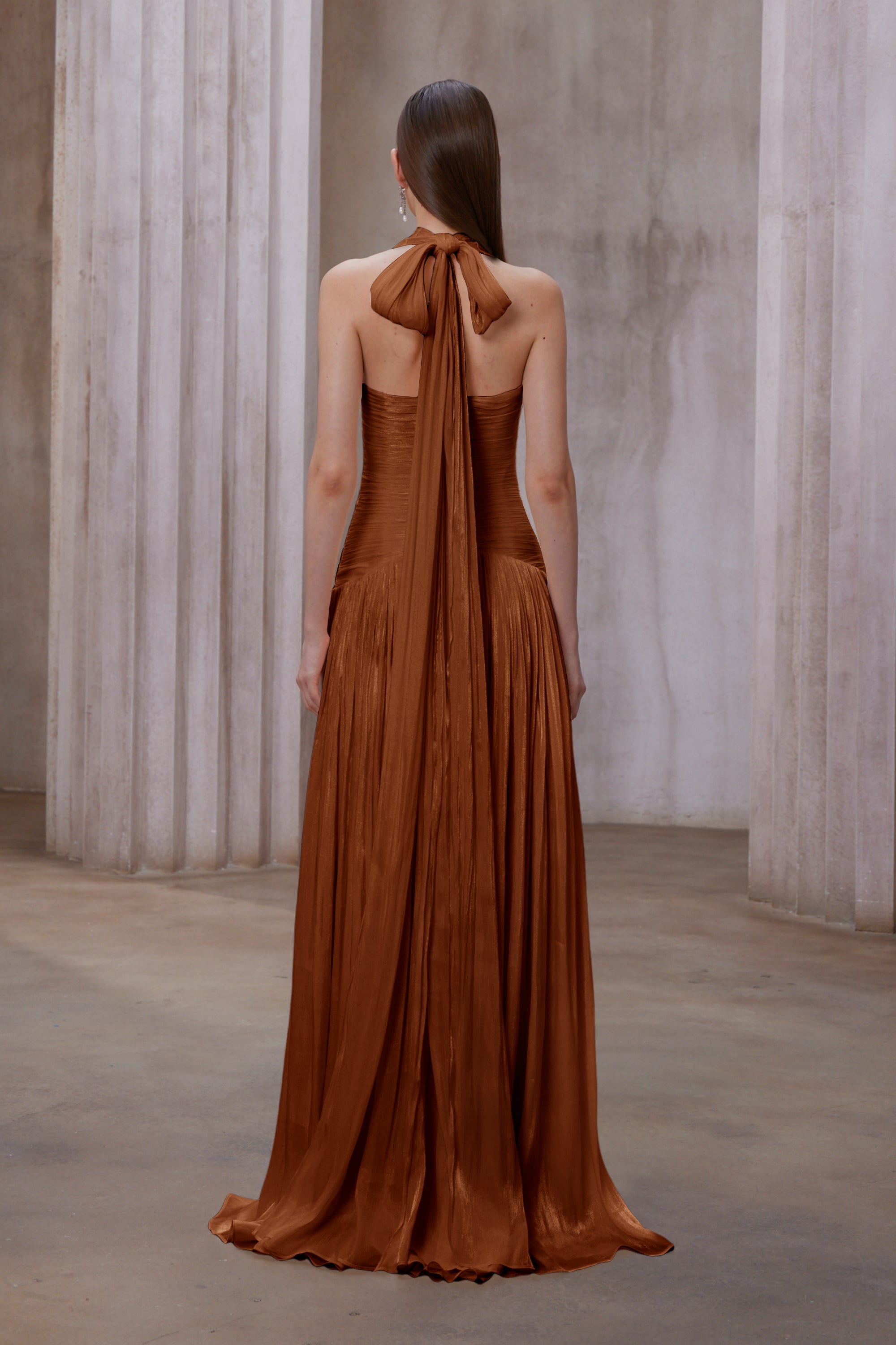 Uranie Gathered Maxi Dress