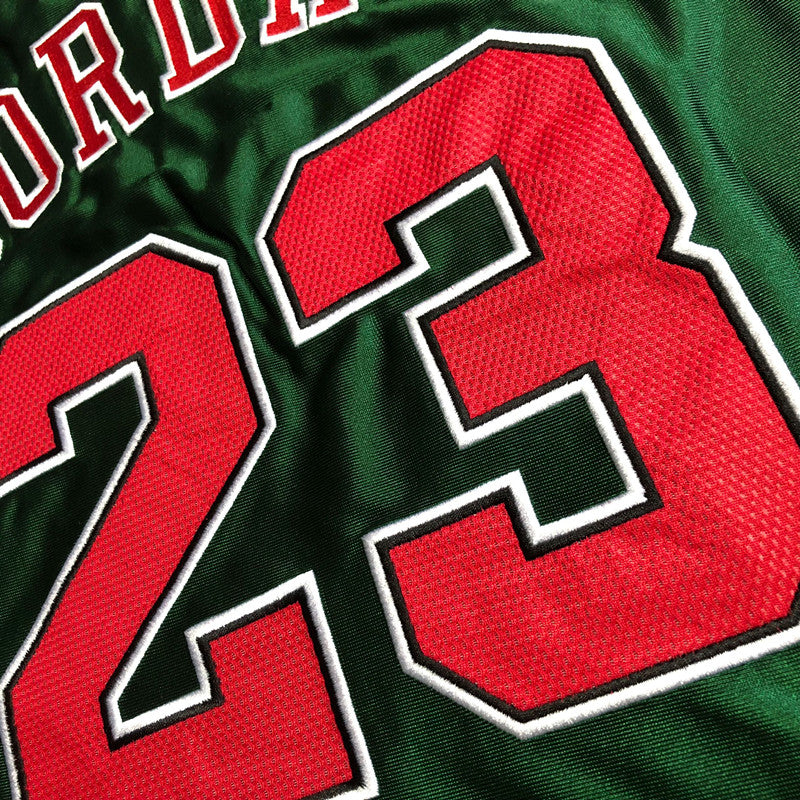 Men’s Chicago Bulls 1997-98 #23 Jordan Green/red Jersey
