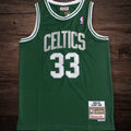 Men’s Boston Celtics 1985-86 #33 Larry Bird Jersey Green All Stitched