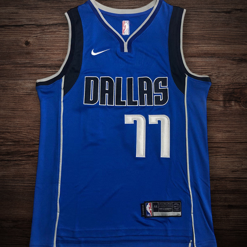Men’s Dallas Mavericks #77 Doncic Jersey in blue