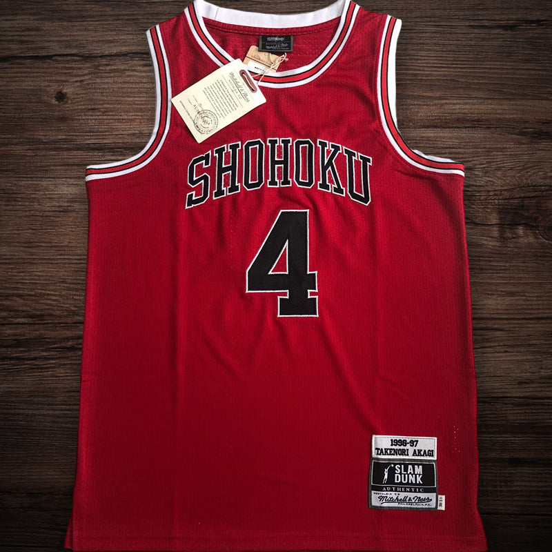 Men’s Slam Dunk 1996/97 #4 Takenori Akagi Red Jersey
