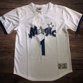 Men’s Orlando Magic #1 McGrady White Short Sleeve Jersey