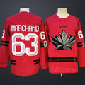 Men’s Hockey Canada #63 MARCHAND Red 2026 Olympic Stitched Jersey