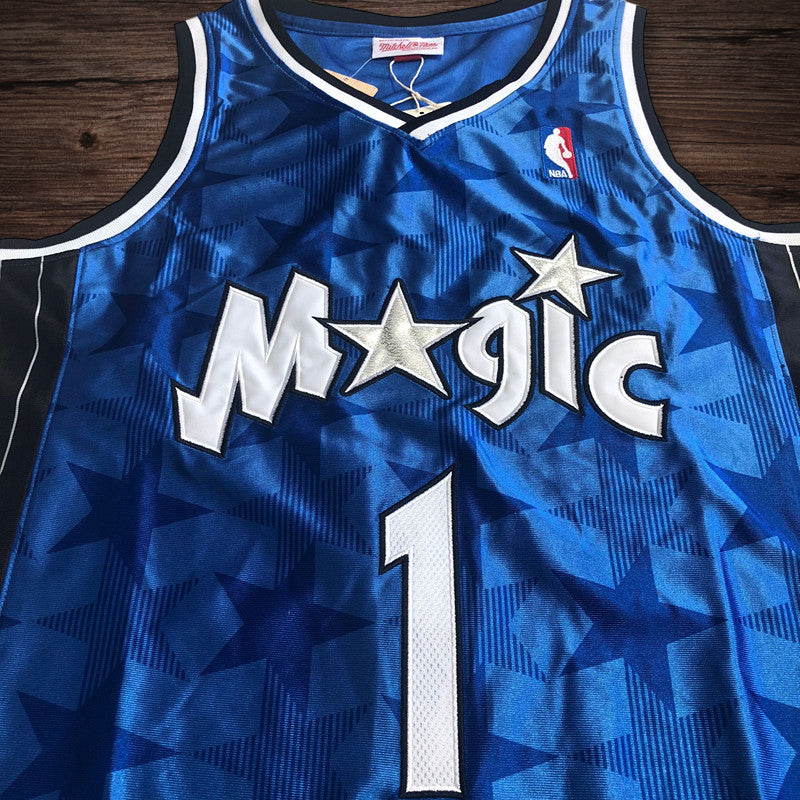 Men’s Orlando Magic 1994-95 #1 Hardaway BLue jersey
