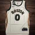 Men’s 2024 Boston City #0 Tatum white jersey