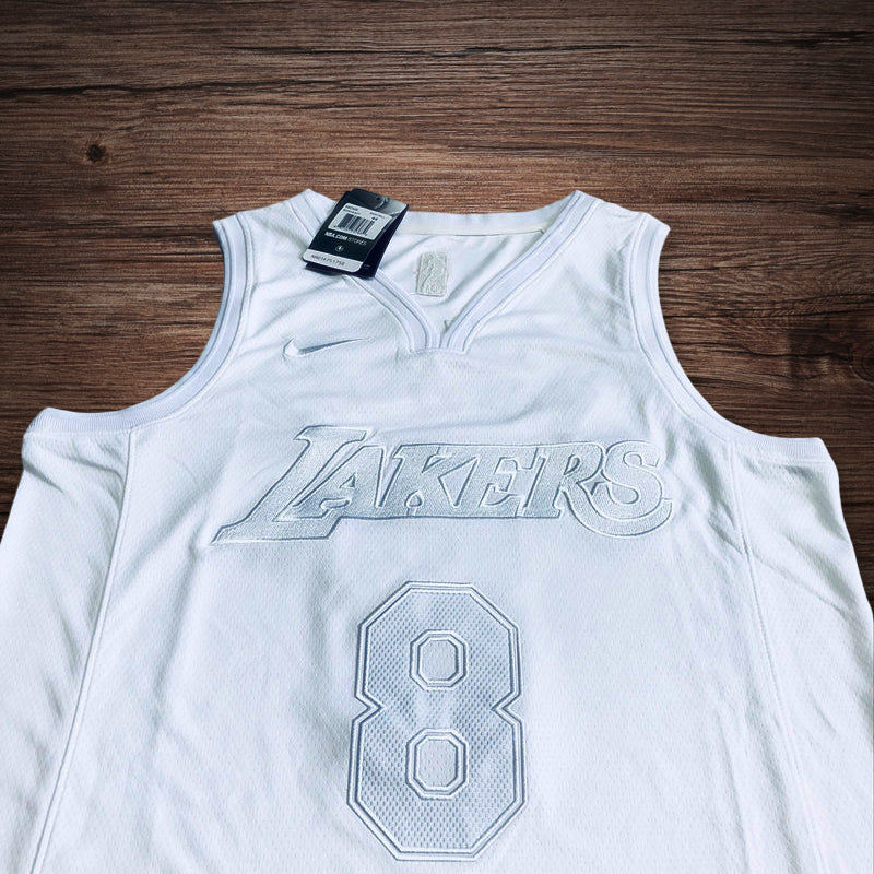 Men’s Los Angeles Lakers #8 Kobe Bryant Jersey in White