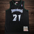 Men’s Timberwolves 1997-98 #21 Garnett Jersey