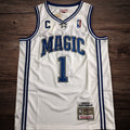 Men’s Orlando Magic 2003-04 #1 McGrady White Jersey