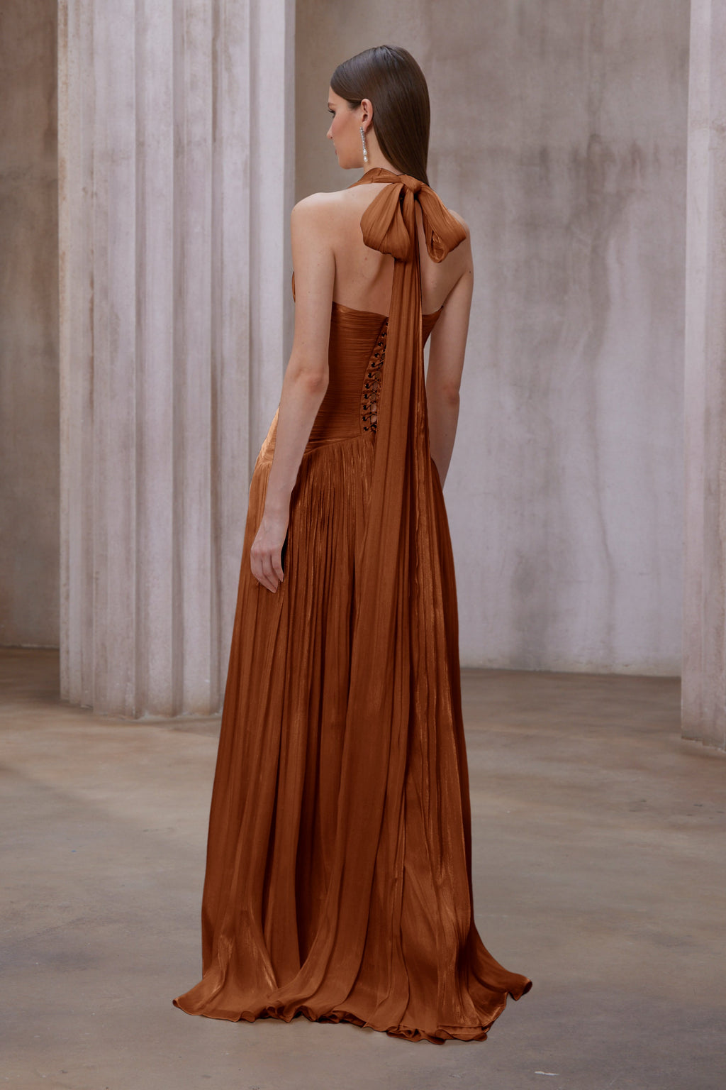 Uranie Gathered Maxi Dress