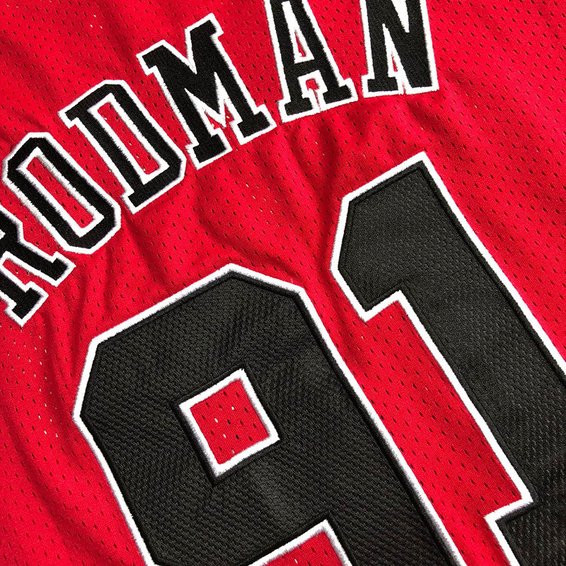 Men’s Chicago Bulls 1997-98 #91 Dennis Rodman Jersey