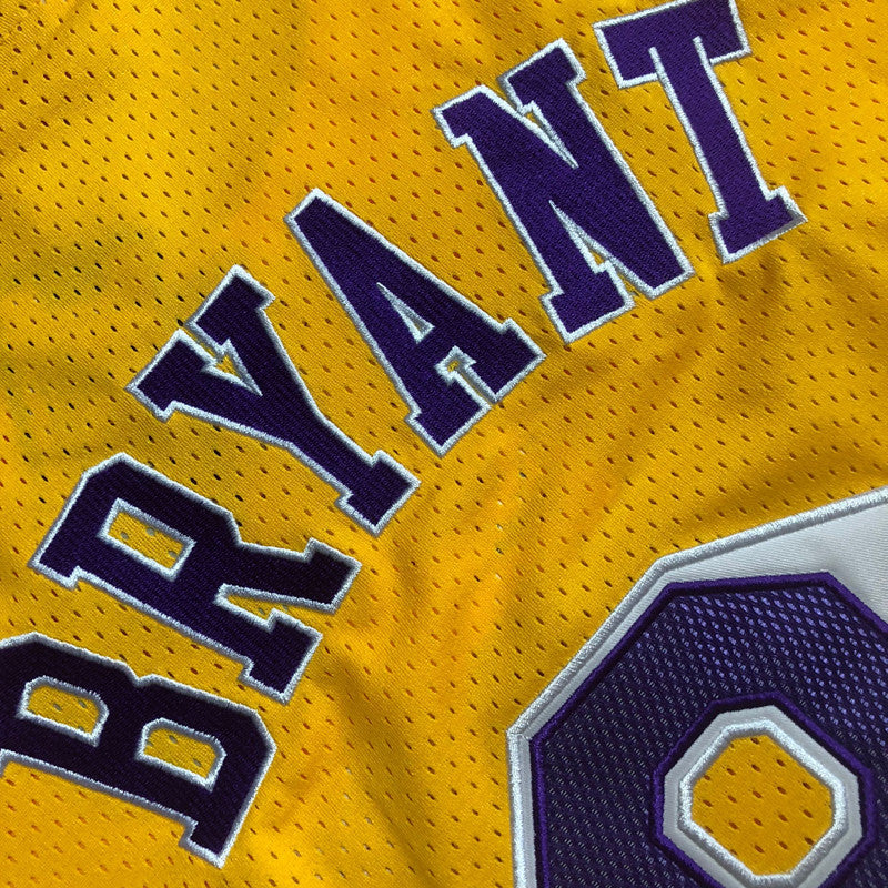 Men’s Los Angeles Lakers #8 Kobe Bryant Jersey Yellow