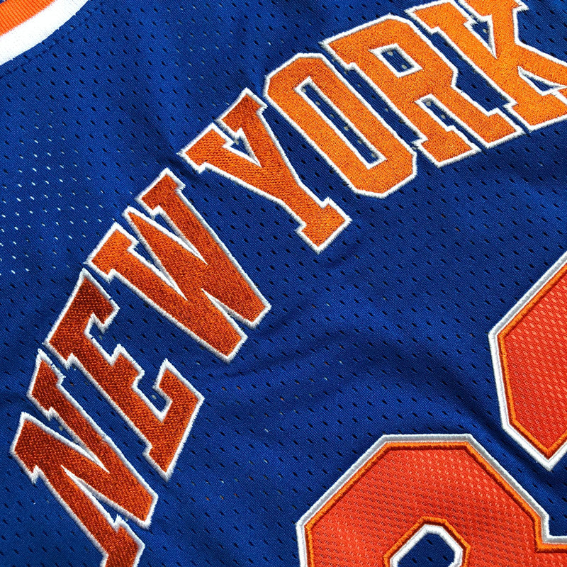 Men’s 1985-86 New York  #33 Ewing Jersey in Blue
