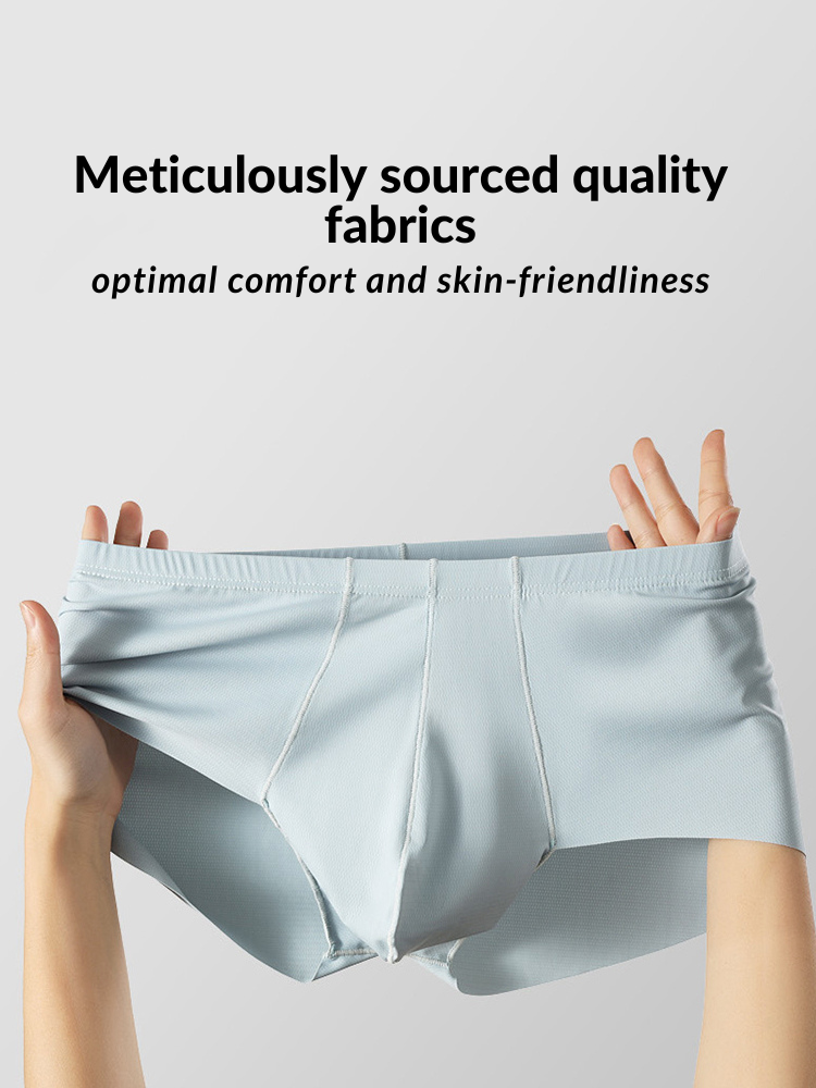 3 Pack Men's Contoured Pouch Seamless Trunks