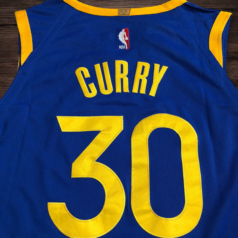 Men’s Golden State Warriors #30 Curry Player Edition Jersey Blue